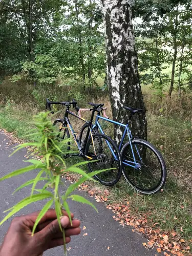 biking with a friend