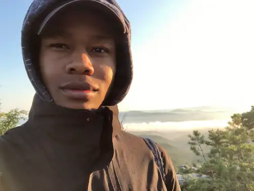 selfie on a hiking trip